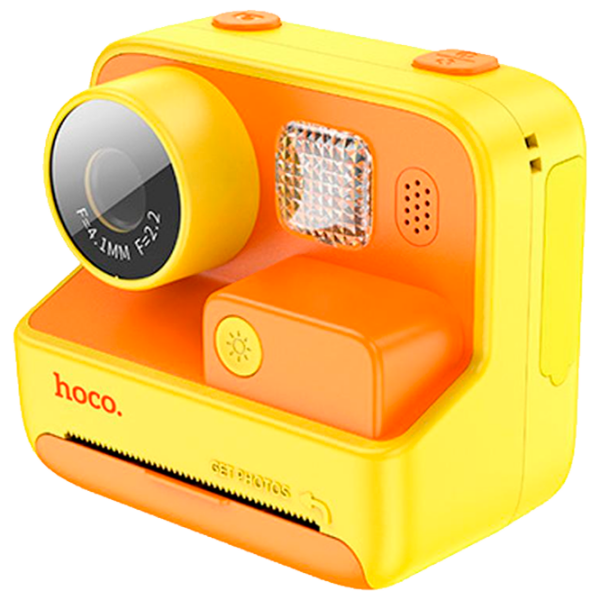 Фотоаппарат Hoco Children Printing Camera Dual Lens DV200 Желтый Для детей, 6+ photo 10