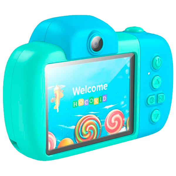 Фотоаппарат Hoco Children Camera Dual Lens DV201 Синий Для детей, 6+ photo 2