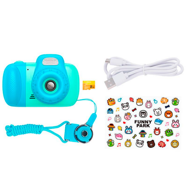 Фотоаппарат Hoco Children Camera Dual Lens DV201 Синий Для детей, 6+ photo 3
