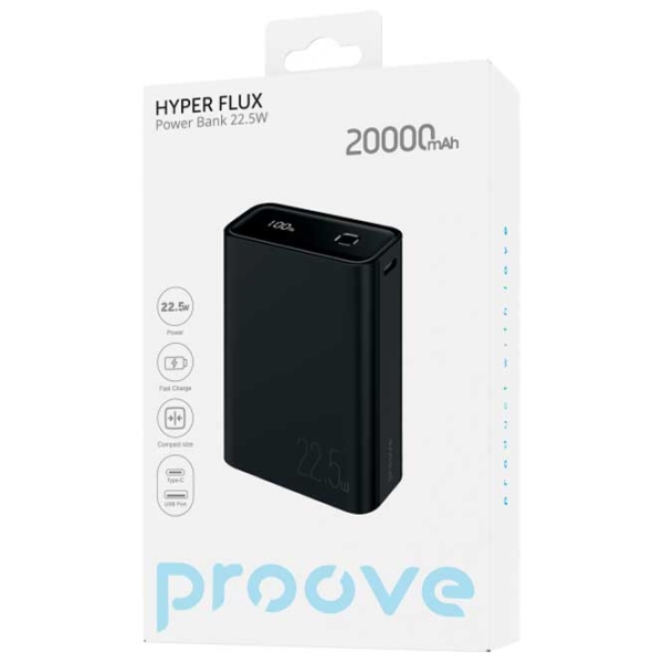 Power Bank 20000 mAh Proove Hyper Flux (20 W) Black  photo 2