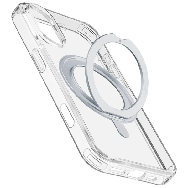 Husă pentru smartphone Apple iPhone 16 (Spin Mag) White Transparent Cellularline, TPU, MagSafe Back