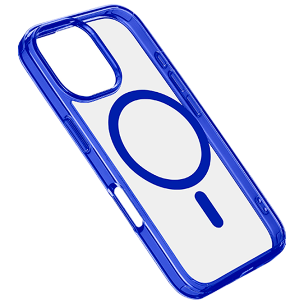 Husă pentru smartphone Apple iPhone 16 Pro (Iconic Mag) Transparent Blue Cellularline, TPU, MagSafe Back