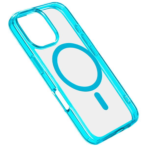 Чехол для смартфона Apple iPhone 16 Pro Max (Iconic Mag) Прозрачный Зеленый Cellularline, ТПУ, MagSafe Back photo 1