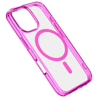 Чехол для смартфона Apple iPhone 16 Pro (Iconic Mag) Прозрачный Розовый Cellularline, ТПУ, MagSafe Back