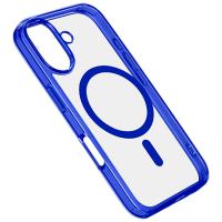 Чехол для смартфона Apple iPhone 16 (Iconic Mag) Прозрачный Синий Cellularline, ТПУ, MagSafe Back