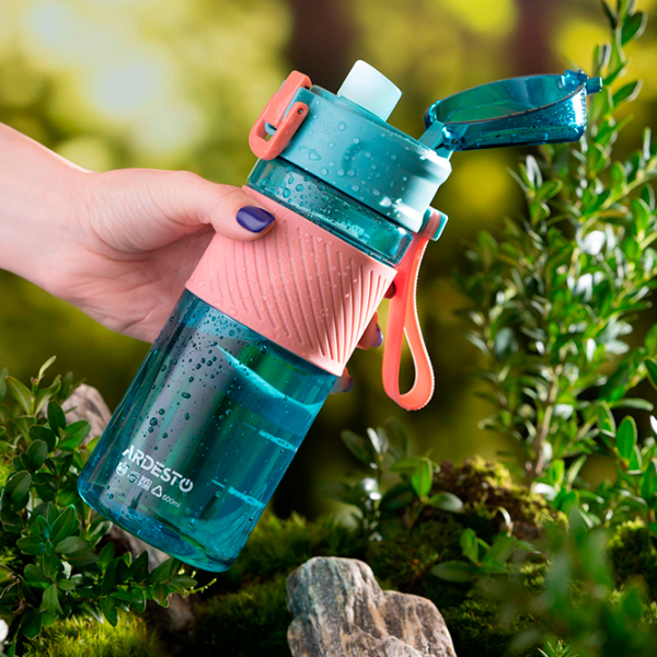 Sticlă pentru apă Ardesto Active Blue 600 ml photo 5