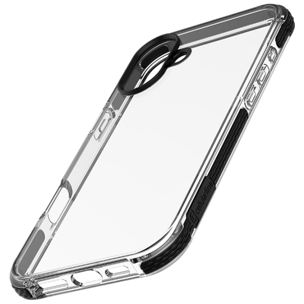 Husă pentru smartphone Apple iPhone 16 Plus (Tetra Force Strong Guard) Transparent Black Cellularline, TPU, Back