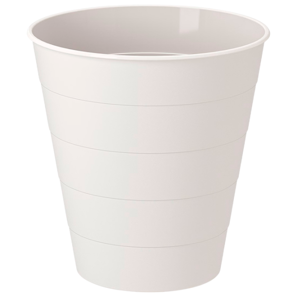 Coș de gunoi Ikea Fniss White Plastic, 10 l photo 1