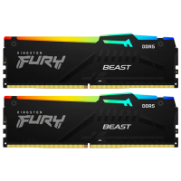 Оперативная память 32 ГБ Kingston FURY Beast RGB KF560C30BBEAK2-32 DIMM, DDR5, 6000 МГц