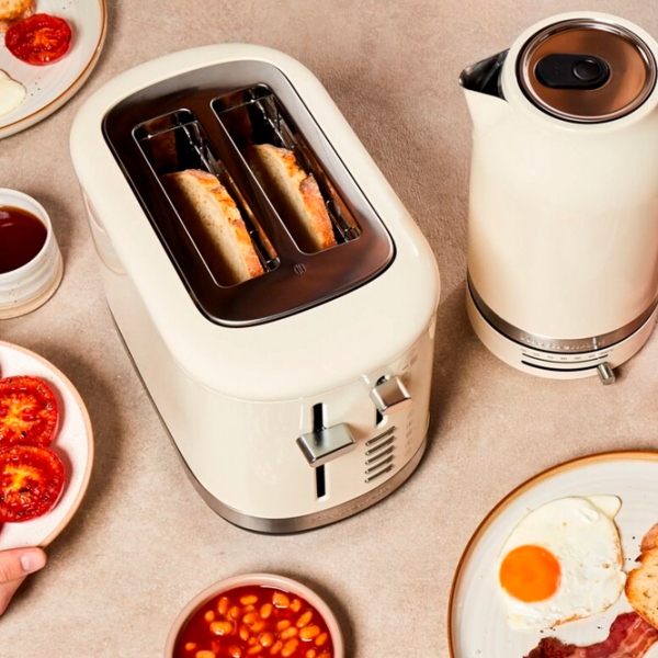 Тостер KitchenAid 5KMT2109EAC Бежевый 980 Вт, Количество степеней обжаривания: 7 photo 7