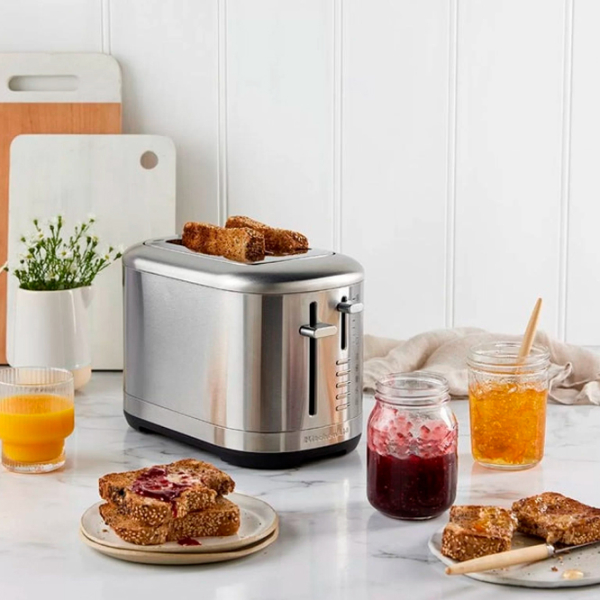 Тостер KitchenAid 5KMT2109ESX Серебряный 980 Вт, Количество степеней обжаривания: 7 photo 6