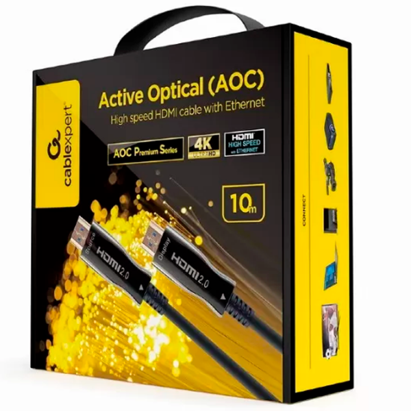 Кабель видео Cablexpert CCBP-HDMI-AOC-10M-02 HDMI / HDMI Черный  photo 3