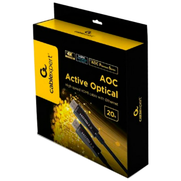 Cablu video Cablexpert CCBP-HDMI-AOC-20M-02 HDMI / HDMI Black  photo 3