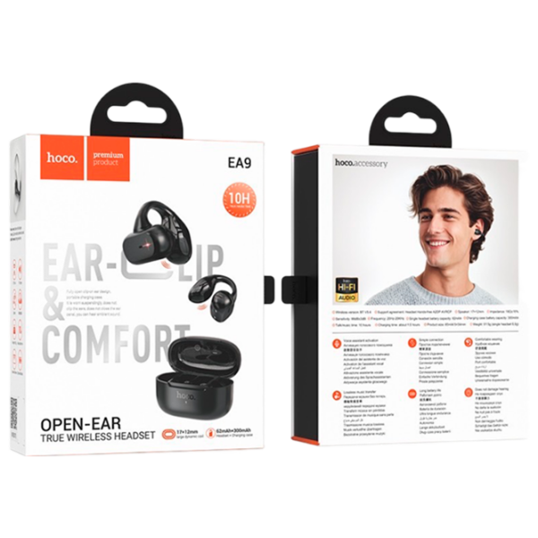 Căști Hoco EA9 Black Fără fir / Personal / In ear photo 4