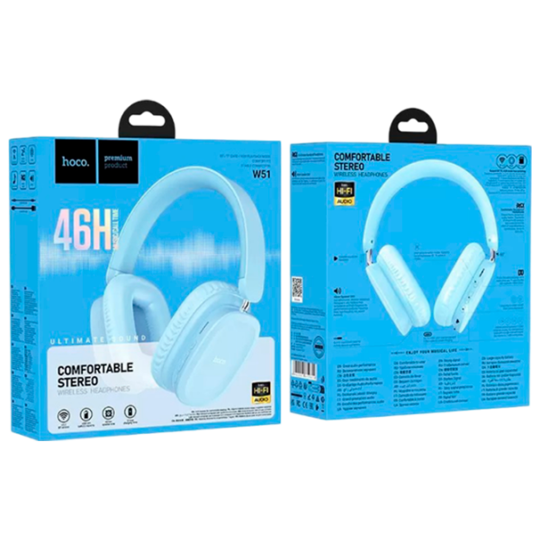 Căști Hoco W51 Blue Fără fir / Personal / Over the ear photo 5