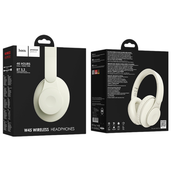 Căști Hoco W45 Enjoy White Fără fir + Cu fir / Personal / Over the ear photo 5