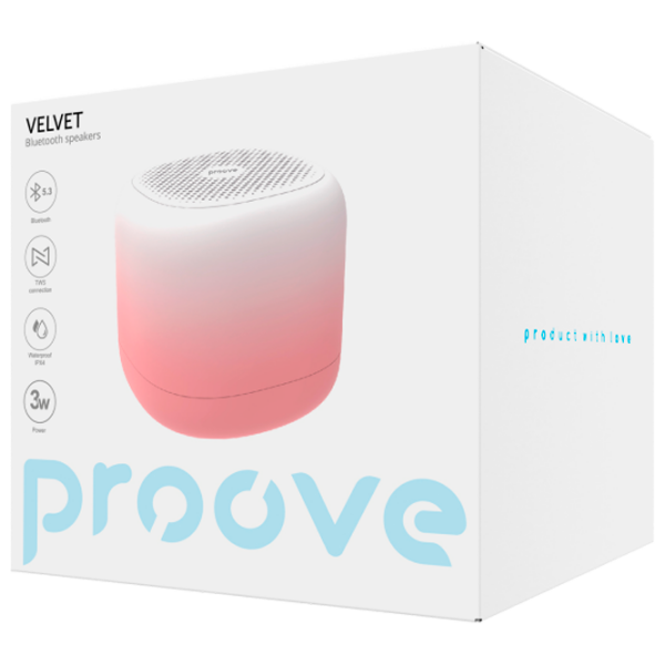 Boxă portabilă Proove Velvet Pink 3 W photo 3