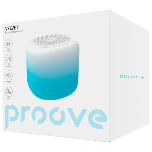Boxă portabilă Proove Velvet Blue 3 W photo 3