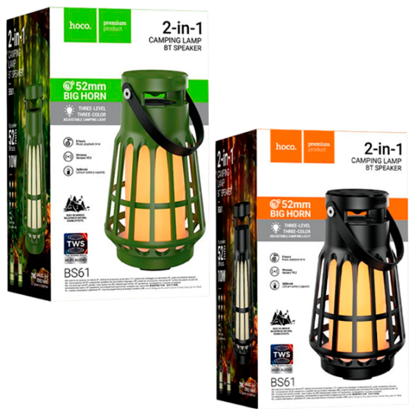 Boxă portabilă Hoco BS61 Wild fun Green 10 W photo 5