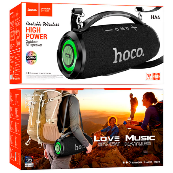 Boxă portabilă Hoco HA4 Surge Black 40 W photo 4