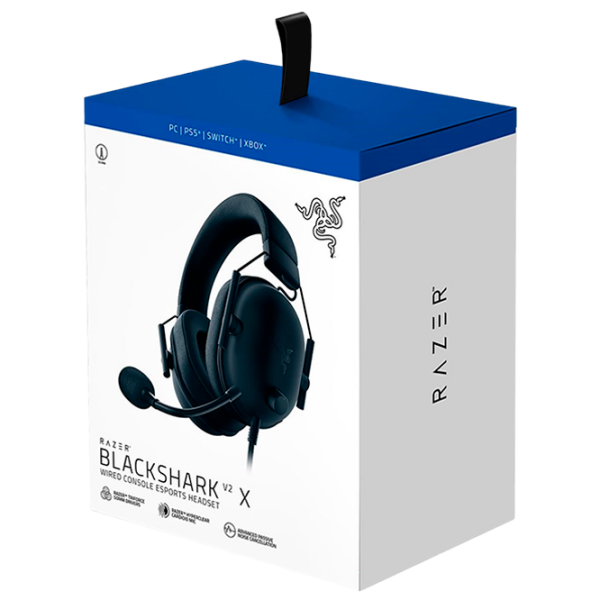 Căști Razer BlackShark V2 X Black Cu fir / Gaming / Over the ear photo 5