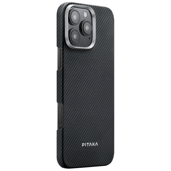 Чехол для смартфона Apple iPhone 16 Pro Max (Ultra Slim) Серый Черный Pitaka, PC, MagSafe Back photo 2