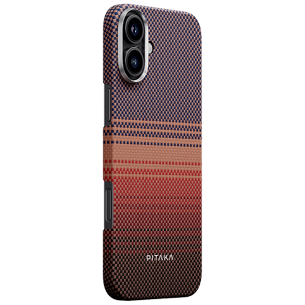 Чехол для смартфона Apple iPhone 16 (Tactile Woven) Sunset Красный Pitaka, PC, MagSafe Back photo 2