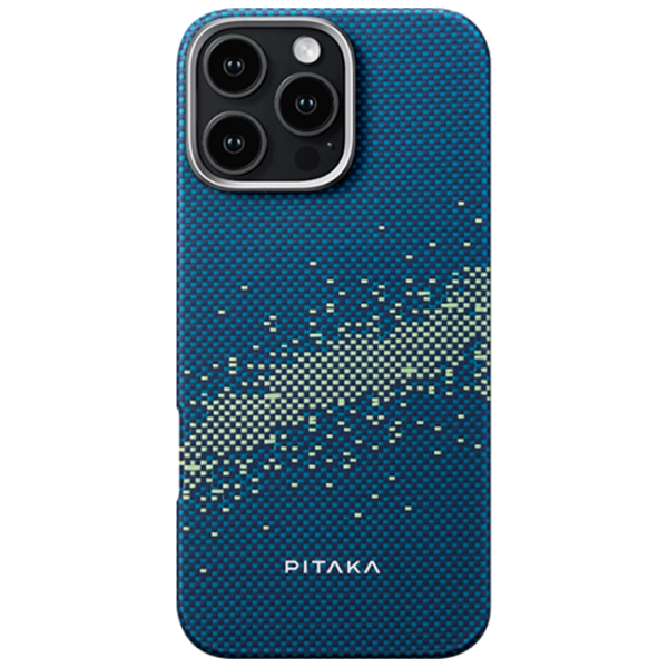 Чехол для смартфона Apple iPhone 16 Pro Max (Tactile Woven) Галактика Млечный Путь Синий Pitaka, PC, MagSafe Back photo 1