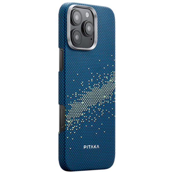 Чехол для смартфона Apple iPhone 16 Pro Max (Tactile Woven) Галактика Млечный Путь Синий Pitaka, PC, MagSafe Back photo 2