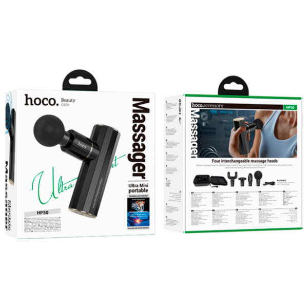 Aparat de masaj Hoco HP50 Black  photo 3
