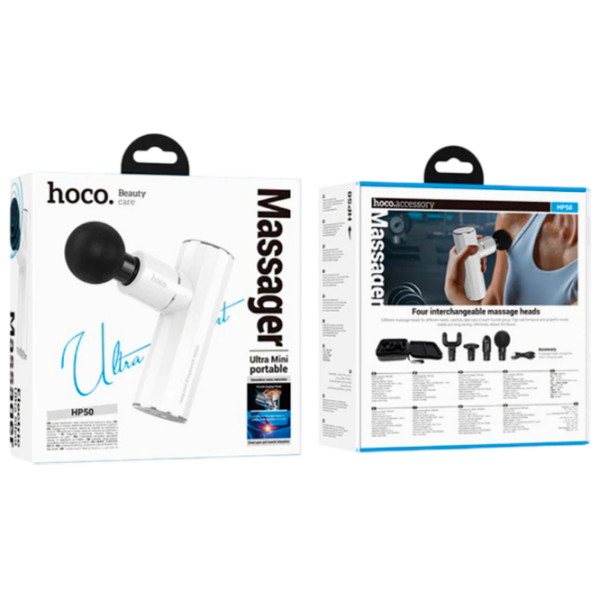Aparat de masaj Hoco HP50 White  photo 5