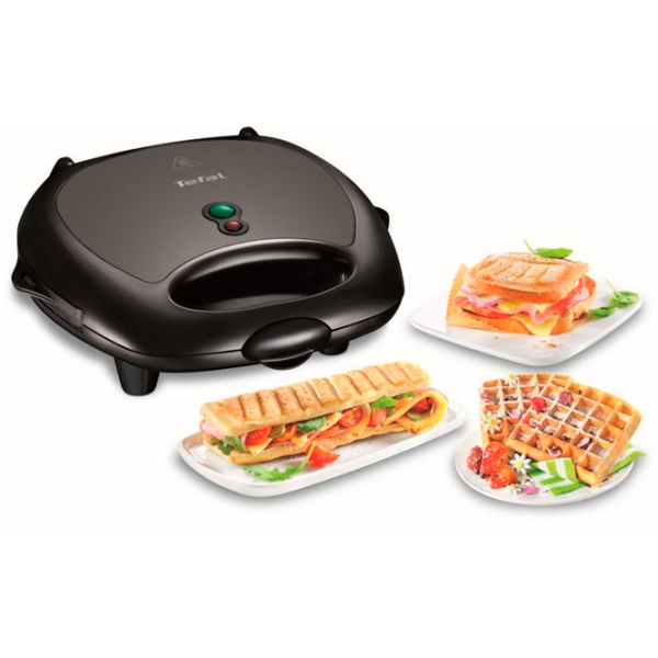 Aparat pentru sandvișuri Tefal SW614B01 Black 700 W, Cantitatea de sandwich-uri:  photo 3
