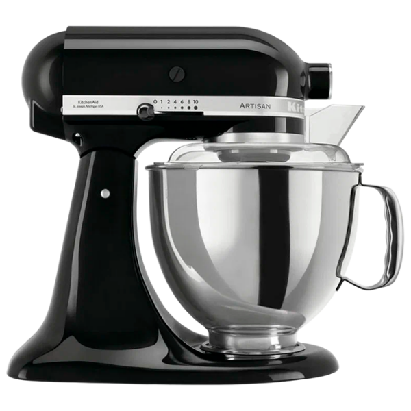 Миксер KitchenAid 5KSM175PSEOB Черный 300 Вт, Количество скоростей: 10, Турборежим photo 1