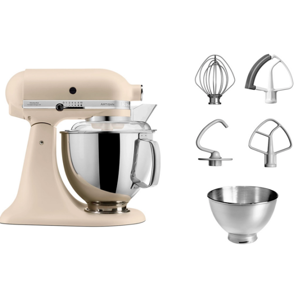 Миксер KitchenAid 5KSM175PSEFL Бежевый 300 Вт, Количество скоростей: 10, Турборежим photo 3