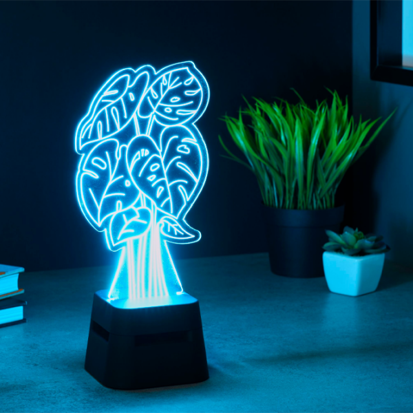 Boxă portabilă Fantasy Led Lights Plant Black  photo 2