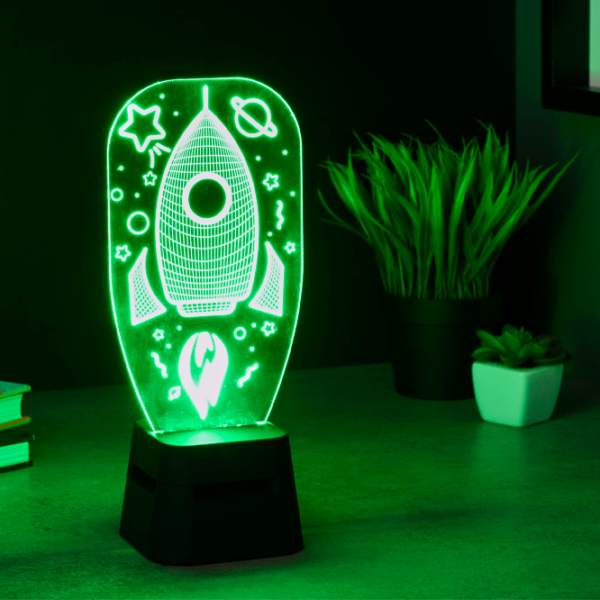 Boxă portabilă Fantasy Led Lights Rocket Black  photo 2