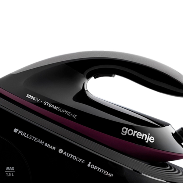 Утюг Gorenje SGD3000BKV Черный 3000 Вт, 160 г/мин, 1.5 л, Керамика photo 5