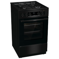 Aragaz Gorenje GKS5C70BJ Black Tipul plitei: Pe gaz, 62 l, Tipul cuptorului: Electric