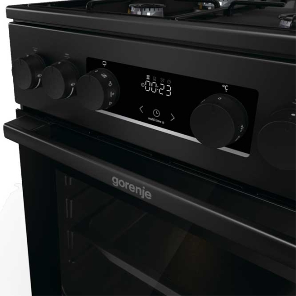 Aragaz Gorenje GKS5C70BJ Black Tipul plitei: Pe gaz, 62 l, Tipul cuptorului: Electric photo 2