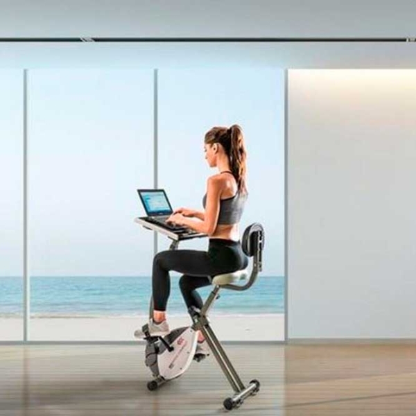Bicicletă fitness TOORX BRX-OFFICE COMPACT EverFIT White , 100 kg photo 2