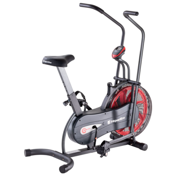 Bicicletă fitness Insportline Airbike Basic II 23514 Black , 110 kg photo 1