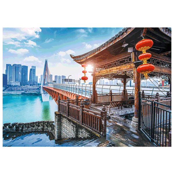 Puzzle Trefl Chongqping, China (10721) Количество деталей: 1000, Рекомендуемый возраст: 12+ photo 2