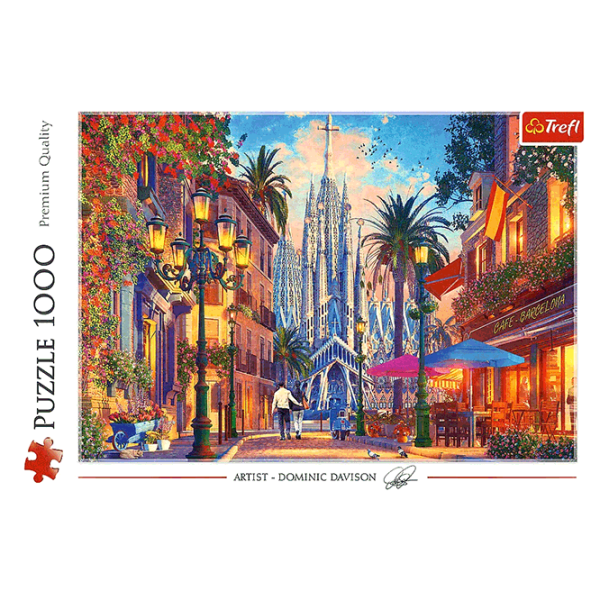 Puzzle Trefl Barcelona Spain (10793) Количество деталей: 1000, Рекомендуемый возраст: 10+ photo 1