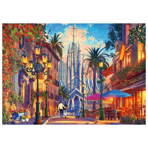 Puzzle Trefl Barcelona Spain (10793) Количество деталей: 1000, Рекомендуемый возраст: 10+ photo 3