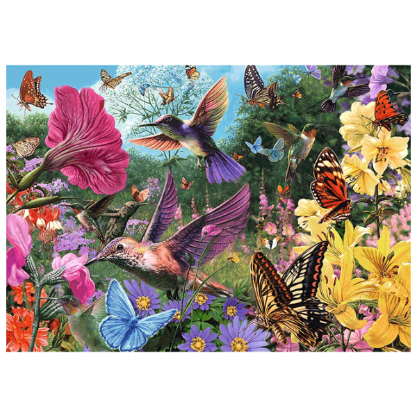 Puzzle Trefl Tea Time: Hummingbird Garden (10806) Количество деталей: 1000, Рекомендуемый возраст: 12+ photo 2