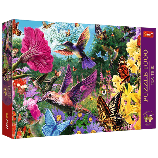 Puzzle Trefl Tea Time: Hummingbird Garden (10806) Количество деталей: 1000, Рекомендуемый возраст: 12+ photo 3
