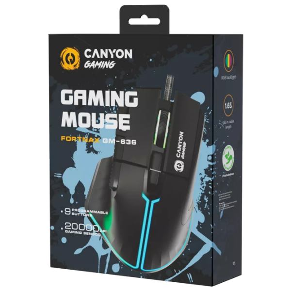 Mouse Canyon Fortnax GM-636 Black Cu fir / 20000 dpi photo 5