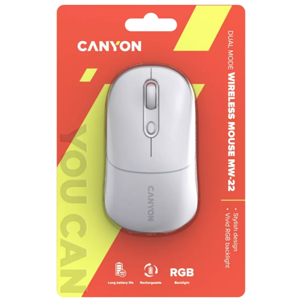 Mouse Canyon MW-22 White Fără fir / 1200 dpi photo 6