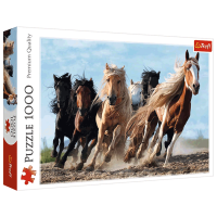 Puzzle Trefl Galopping horses (10446) Количество деталей: 1000, Рекомендуемый возраст: 12+