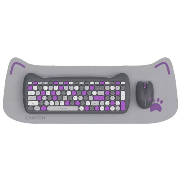 Набор Canyon HSET-W6 Фиолетовый Игровой, Беспроводные photo 1